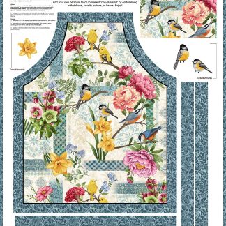 Garden Symphony - 1 Yard Apron Panel